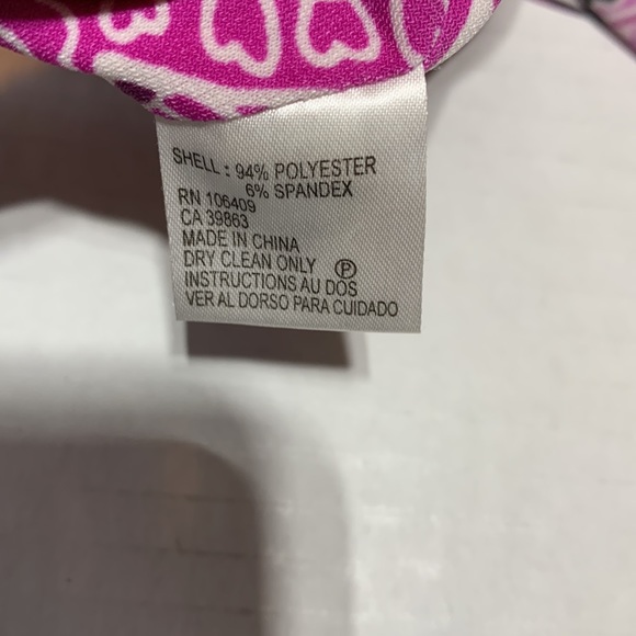 Tahari Black & Pink ALine Dress Size 6P - Picture 6 of 6